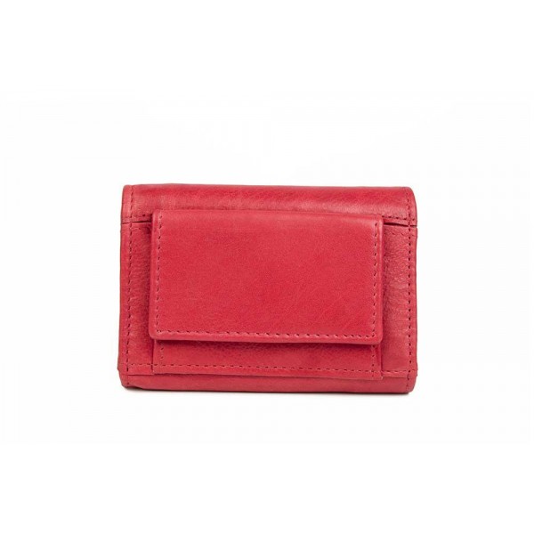 Δερμάτινο πορτοφόλι-κλειδοθήκη σε κόκκινο 