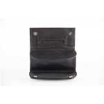 M-AN 1370 BLK Tobacco case genuine leather in black