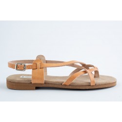 Δερμάτινο σανδάλι γυναικείο ταμπά  