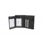 Δερμάτινο πορτοφόλι γυναικείο μαύρο      