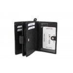 Δερμάτινο πορτοφόλι γυναικείο μαύρο