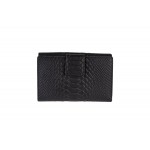 Δερμάτινο πορτοφόλι γυναικείο μαύρο