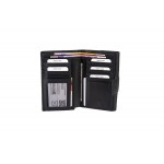 Δερμάτινο πορτοφόλι γυναικείο μαύρο