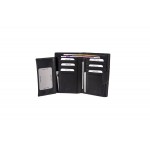 Δερμάτινο πορτοφόλι γυναικείο μαύρο