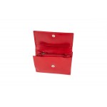 Womens leather wallet in red W-V3831-RED 