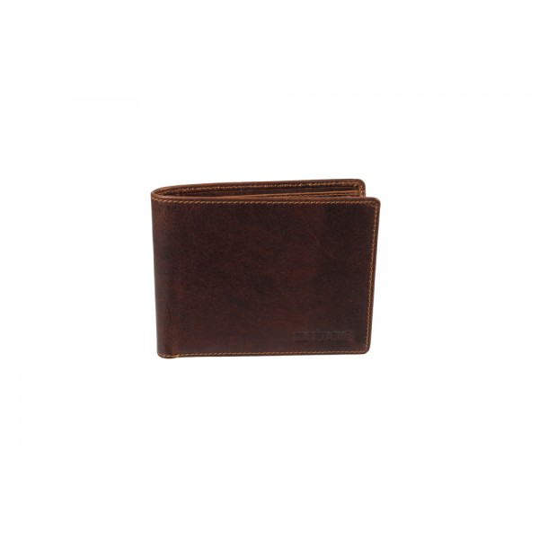 Δερμάτινο πορτοφόλι ανδρικό καφέ κάρα 