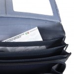 Μπλέ Δερμάτινο Γυναικείο Πορτοφόλι  