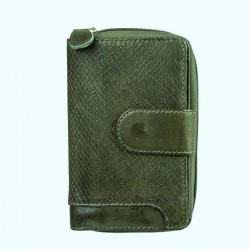 Γυναικείο Πορτοφόλι Γνήσιο Δέρμα Πράσινο