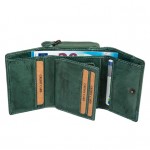 Γυναικείο Πορτοφόλι  Γνήσιο Δέρμα Τιρκούαζ 