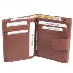 Γυναικείο πορτοφόλι δερμάτινο Καφέ