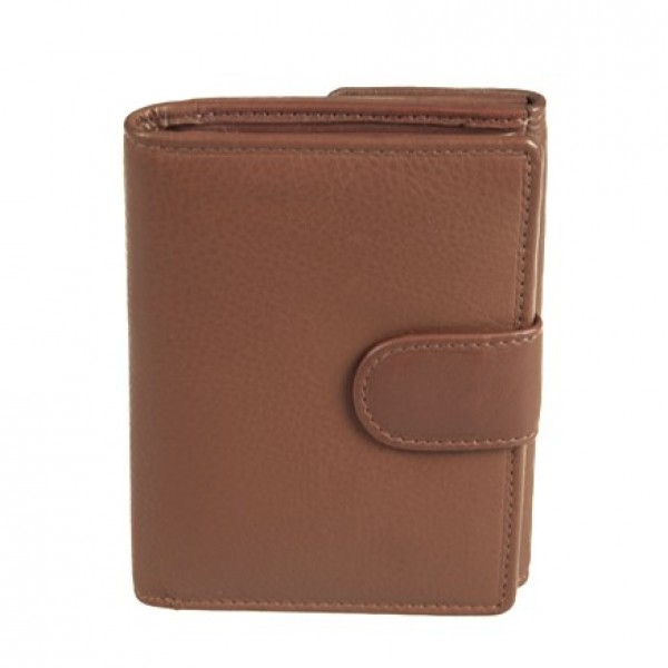 Γυναικείο πορτοφόλι δερμάτινο Καφέ