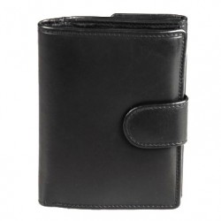 Γυναικείο πορτοφόλι δερμάτινο μαύρο 