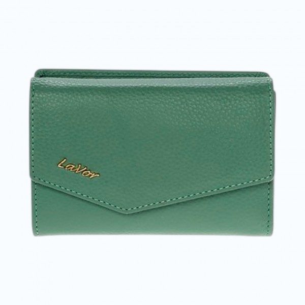 Γυναικείο Γνήσιο Δέρμα Πορτοφόλι σε χρώμα Μέντα 