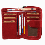 Γυναικείο Πορτοφόλι Γνήσιο Δέρμα Κόκκινο