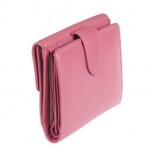 Γυναικείο πορτοφόλι δερμάτινο ροζ  