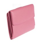 Γυναικείο πορτοφόλι δερμάτινο ροζ  