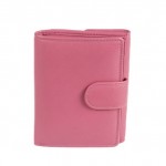 Γυναικείο πορτοφόλι δερμάτινο ροζ  