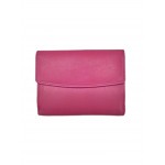 Γυναικείο πορτοφόλι δερμάτινο ροζ  