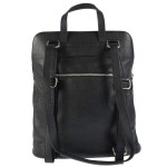 Γυναικείο δερμάτινο σακίδιο πλάτης  μαύρο 