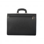 Black Leather Professional Briefcase Bag M-DE-80-Black