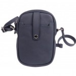 Δερμάτινο τσαντάκι σε μαύρο   