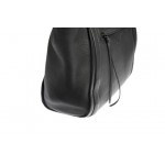 Δερμάτινη τσάντα γυναικεία μαύρη   