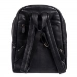 Δερμάτινο σακίδιο πλάτης σε μαύρο   