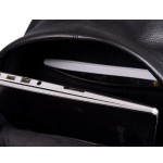 Δερμάτινο σακίδιο πλάτης σε μαύρο   