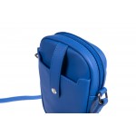 Δερμάτινο τσαντάκι σε μπλε  