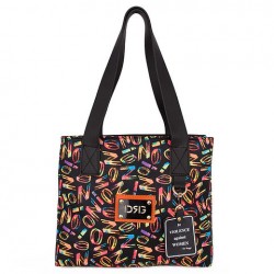 De Raggi Γυναικεία τσάντα ώμου μαύρη   