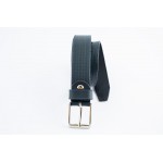 Womens leather belt in blue-W-3-BLU-BEL