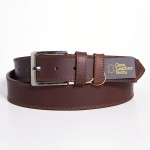 Δερμάτινη ζώνη ανδρική καφέ 