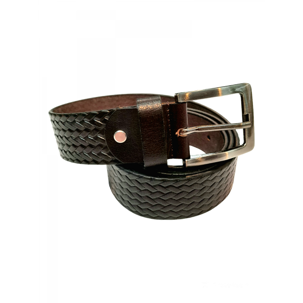 Δερμάτινη ζώνη ανδρική καφέ  