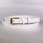 Δερμάτινη Ζώνη Γυναικεία Άσπρη 