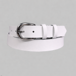 Δερμάτινη Ζώνη Γυναικεία Άσπρη 