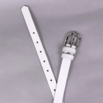 Δερμάτινη Ζώνη Γυναικεία Άσπρη 