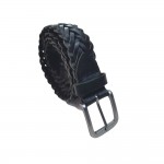 Δερμάτινη ζώνη ανδρική μαύρη    