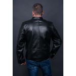 Δερμάτινο Ανδρικό Μπουφάν Μαύρο  