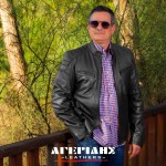 Δερμάτινο Ανδρικό Μπουφάν Μαύρο  