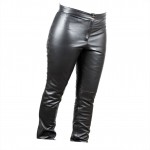 Δερμάτινο Γυναικείο Παντελόνι Μαύρο