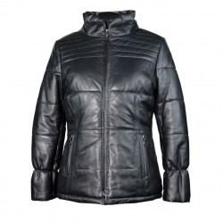 W-KRISTI-BLK Womens genuine leather jacket in black