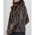 Γυναικεία Γούνα Βιζόν Κομματιαστό σε καφέ 