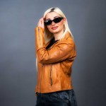 Δερμάτινο Γυναικείο Μπουφάν Perfecto Ταμπά