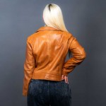 Δερμάτινο Γυναικείο Μπουφάν Perfecto Ταμπά