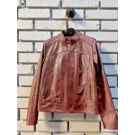 Δερμάτινο Γυναικείο Μπουφάν Μπορντό