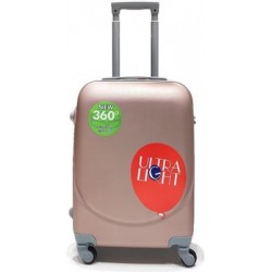 Σκληρή Βαλίτσα Καμπίνας ρόζ  χρυσό 55x32x22cm    